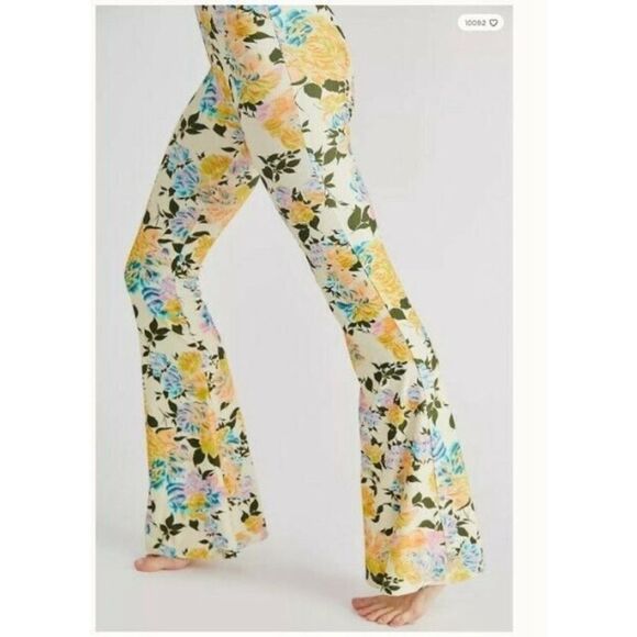 Novella Royale Janis Bell Bottom Pants Golden Motley Print Flower XS - Picture 2 of 7